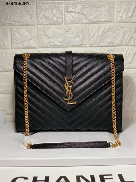 ysl bag envelope chain|used ysl envelope bag large.